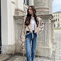 Miniatyrbillede 5 af 5: Khaki Cropped Trench Dame Langærmet Cropped Design Jakke Chic Dame High Street Casual Løse Frakker Top Kvinde Ny M