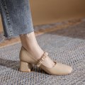 Pikkukuva 2 / 4: 5 cm:n vintage-korkokengät, mukavat, kulutusta kestävät ulkoilukengät Khaki 39