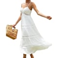 Miniatyrbillede 2 af 4: Dame Stroppy Cami Blondekjole Sommerkjole XL