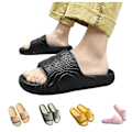 Miniatyrbild 1 av 4: Sandaler med platt sula, tofflor för stranden, unisex Blcak 40-41