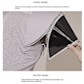 Pikkukuva 5 / 5: Kesän aurinkosuojavaate Aurinkolippa Hupullinen Varjo Toppi Anti-UV Jääsilkki Urheilu Viilentävä Vaatetus Dark Grey