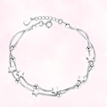 Miniatyrbillede 4 af 4: Bead Star Armbånd Mode Kvinder Charm Smykker Gave