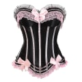 Pikkukuva 3 / 5: Naisten seksikkäät korsetit Overbust-korsetti ja hame setti Tutu Corselet S-6xl Pink 4XL