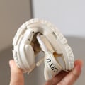 Miniatyrbild 5 av 5: Storlek 22-31 Sommar Babysandaler Tåskydd Pojkar Strandskor Barn Flickor Sport Sandaler Mjuk Sula Småbarnsskor Sandalias 1-6 år Beige 27insole 16.6cm