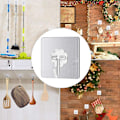 Miniatyrbild 5 av 5: 12-pack självhäftande krokar, kraftiga väggkrokar, starka självhäftande krokar Silver