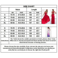 Miniatyrbillede 5 af 5: Dame Multiway Wrap Bandage Lang Kjole Konvertibel Boho Aftenkjole Til Fest Brudepiger Red L