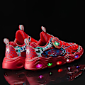 Miniatyrbild 4 av 4: Pojkar Led Flash Light Casual Sports Lätta Skor Red 30