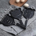 Miniatyrbillede 3 af 5: Mini Ægge Morgenmads Stegepande Multi-stile Non-stick Pande Pandekager Crêpe Pandeforme Til Hjemmet Piglet