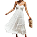 Miniatyrbillede 1 af 4: Dame Stroppy Cami Blondekjole Sommerkjole XL