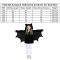 Miniatyrbilde 5 av 5: Barnekostyme Jente Flaggermus Jumpsuit Cosplay Halloween Kostyme 100(100-110CM)