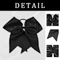 Miniatyrbild 5 av 5: 2 st Stora Cheer Bows, 8 Tum Jumbo Cheer Hårrosetter Hästsvanshållare Elastiskt Band För Cheerleaders Tonårsflickor, Håraccessoarer med Rosett Red
