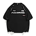 Pikkukuva 1 / 5: Miesten Racing -painettu lyhythihainen pehmeä ja mukava löysä paita teinipojille Black XL