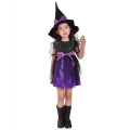 Miniatyrbilde 1 av 3: 2-15 År Jenter Heks Cosplay Kostymer Fancy Kjole Antrekk Sett Purple 100 cm