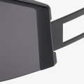 Miniatyrbillede 4 af 5: Personlighed Halv Ramme Solbriller i Ét Stykke UV-Resistente Metal Solbriller Til Mænd Og Kvinder Golden Frame Powder