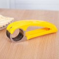 Miniatyrbild 4 av 5: Rostfritt stål banan-skärare multifunktionell mjuk frukt skärare kök tillbehör 1pc