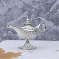 Pikkukuva 3 / 5: Luova suitsuketeline antiikkinen metallinen Aladdin-lamppu toivelamppu käsityöt työpöydän sisustus koriste