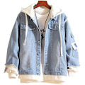 Miniatyrbild 2 av 4: Attack On Titan Aot Anime Jacka Unisex Cosplay Hooded Pullover Denimjacka Hoodie Jacka Ytterkläder Rockar Attack on Titan M