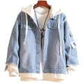Miniatyrbild 2 av 4: Attack On Titan Aot Anime Jacka Unisex Cosplay Hooded Pullover Denimjacka Hoodie Jacka Ytterkläder Rockar Attack on Titan XXL