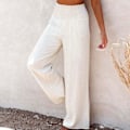 Pikkukuva 2 / 5: Naisten joogahousut taskuilla urheiluun, urheiluun, sopivat ystävien tapaamisiin White 2XL