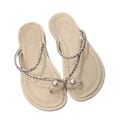 Miniatyrbilde 1 av 4: Sandaler med åpen tå for kvinner, sklisikre sandaler egnet for bruk på stranden Creamy-white 39