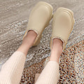 Miniatyrbillede 5 af 5: Dame Bomuldssko Mode Sandaler Udendørs Indendørs Skridsikre Sko Yj2024 Beige 40-41