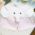 Miniatyrbild 2 av 3: Lounge Pyjamas Shorts 3d Öron Trunk Cartoon Söta Elefant Lösa Casual Plysch Sovkläder Sommar Herr Dam Skottbyxor Hemkläder Pink L