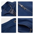 Miniatyrbilde 3 av 3: Herre Ensfarget Løs Casual Jakke Blue XL