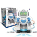 Miniatyrbillede 1 af 5: Elektrisk Robot Universal Lys Musik Roterende Blændende Dansemodel Børnelegetøj