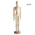 Miniatyrbillede 1 af 5: Skitserende Kunstner Bevægelige Lemmer Mandlig Træfigur Model Dukke Legetøj Skitse Mannequin Dukke 20 Cm