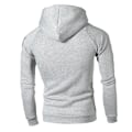 Miniatyrbilde 2 av 3: Herre Tykk Hettegenser Hettegenser Pullover Genser Vinter Varm Genser Topper Light Gray M