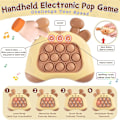 Miniatyrbild 2 av 3: Snabb Tryck Bubbel Spel Leksak Med Ljus, Barn Vuxna Ångestlindring Handhållen Elektronisk Leksak, Roligt Multiplayer Party Familjespel Brown