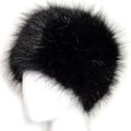 Miniatyrbilde 5 av 5: Dame Fluffy Faux Fur Russisk Hatt Dame Tykke Fluffy Skiluer Vinter Varme Hatter Wine Red