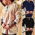 Pikkukuva 2 / 5: Ritari Cosplay Keskiaikainen Puku Tunika Halloween Asut Miehille Aikuisten Viikinki Merirosvo Naamiaisasu Hienot Vaatteet Karnevaalipaidat Color 2 XL