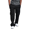 Miniatyrbillede 1 af 5: Herre Fleece Joggingbukser Cargo Combat Træningsbukser Baggy Bukser Sweatpants Black XL