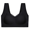 Miniatyrbillede 2 af 3: Dame Sømløs Push Up BH Shapewear Uden Bøjle Crop Top Vest Sports Bralette Undertøj Black XL