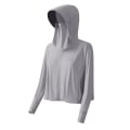 Miniatyrbild 1 av 5: Lös Hooded Mask Solskyddskläder Andningsbara Mjuka Långärmade Kläder För Sportaktiviteter Glacier Grey Mask