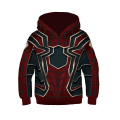 Miniatyrbild 1 av 2: Spider-Man: Into The Spider-Verse Barn Cosplay Hoodies Gwen Venom Spiderman Tröja Jacka Huvtröjor Iron Spider-Man 8-11Years