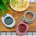 Miniatyrbilde 3 av 4: Eggdeler i rustfritt stål Eggkutter Hakker Matlagingsdings Kjøkkenverktøy Blue Grey