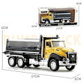 Miniatyrbillede 1 af 4: Støbt ingeniørkøretøj Byggekøretøjer Dumper Gravemaskine Mixer Lastbil 1/50 Skala Metal Modelbiler Træk Tilbage Billegetøj 3 STK B