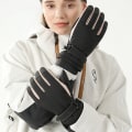 Miniatyrbild 2 av 5: Skidhandskar, Vattentäta Vinter Snowboard Snow Thinsulate Varma Pekskärm Vinterhandskar Damhandskar med Handledsremmar Gray