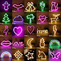 Miniatyrbild 1 av 5: LED Neonljus Väggkonstskylt Sovrumsdekor Hängande Nattlampa Hemfest Högtidsdekor Julklapp Heart 2