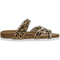 Miniatyrbilde 4 av 5: Sandaler med sklisikker såle for kvinner, korkfotseng, justerbare Leopard 40