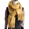 Miniatyrbillede 2 af 5: Dame Tørklæde Tæppe Tørklæde Dame Cashmere Følelse Cashmere Sjal Turmeric