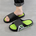 Miniatyrbillede 3 af 5: Sommer Herre Tyk Sål Slippers Skridsikre Brusebad Badeværelsesslippers Velegnet Til Camping Indendørs Gåture Black 41