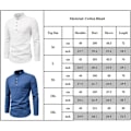 Miniatyrbilde 2 av 2: Herre Ensfarget Band Collar Skjorte Casual Business Langermet Knapper T-skjorte Pullover Topper White 2XL