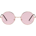 Pikkukuva 1 / 5: Hippie-lasit naisille ja miehille, 70-luvun 80-luvun disco-hippilasit, pyöreät sävytetyt aurinkolasit Pink Lens