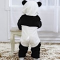 Miniatyrbild 5 av 5: Reedca Dinosauriekostym för småbarn, söt onesie med huva, djurkostym Halloween Panda 0-3 Months