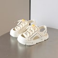 Miniatyrbild 1 av 5: Storlek 22-31 Sommar Babysandaler Tåskydd Pojkar Strandskor Barn Flickor Sport Sandaler Mjuk Sula Småbarnsskor Sandalias 1-6 år Beige 25insole 15.5cm