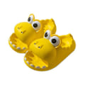 Miniatyrbild 1 av 3: Barnens Dinosaurie Hushållstofflor, Mjuka Bottenomsluta Tå Andningsbara Tofflor yellow 28-29