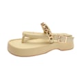 Miniatyrbillede 1 af 5: Platform flip-flops til damer, letvægtssandal med tyk sål, velegnet til strandbrug Yellow 38